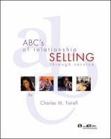 ABC's of Relationship Selling through service cover