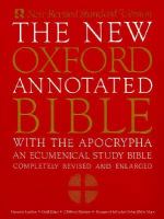 New Oxford Annotated Bible cover