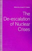 The de-Escalation of Nuclear Crises cover