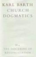 Church Dogmatics (volume4) cover