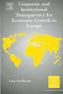 Corporate And Institutional Transparency for Economic Growth in Europe cover