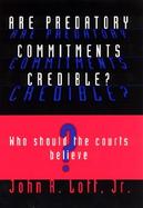 Are Predatory Commitments Credible Who Should the Courts Believe? cover