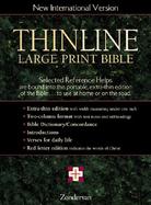 Thinline Large Print Bible New International Version Burgundy Bonded Leather cover