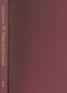 Poetry As Persuasion cover