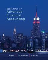 Essentials of Advanced Financial Accounting with Connect Plus cover