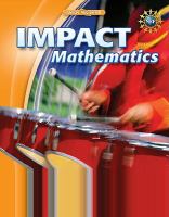 IMPACT Mathematics, Course 3, Student Edition cover