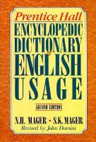 Prentice Hall Encyclopedic Dictionary of English Usage cover