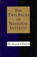The Two Faces of National Interest cover