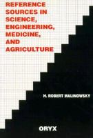 Reference Sources in Science, Engineering, Medicine, and Agriculture cover