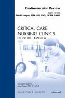 Cardiac Review, an Issue of Critical Care Nursing Clinics cover