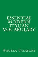 Essential Modern Italian Vocabulary cover