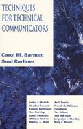 Techniques for Technical Communicators cover