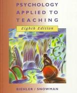 Psychology Applied to Teaching cover