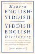 Modern English-Yiddish, Yiddish-English Dictionary cover