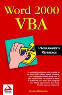Word 2000 VBA Programmer's Reference cover