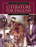 Literature for English, Advanced Two Student Text cover