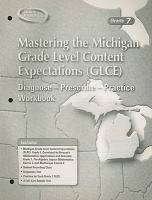 Mastering the Michigan Grade Level Content Expectations (GLCE) Diagnose-prescribe-practice Workbook, Grade 7 cover