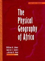 The Physical Geography of Africa cover