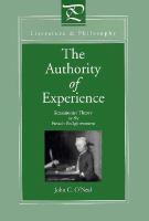The Authority of Experience Sensationist Theory in the French Enlightenment cover