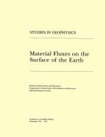 Material Fluxes on the Surface of the Earth cover