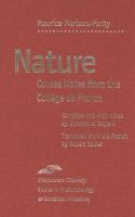 Nature Course Notes from the College De France cover