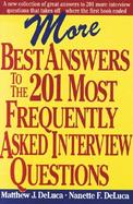More Best Answers to the 201 Most Frequently Asked Interview Questions cover