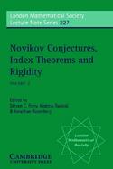 Novikov Conjectures, Index Theorems and Rigidity Oberwolfach 1993 (volume2) cover