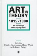 Art in Theory, 1815-1900 cover