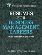 Resumes for Business Management Careers cover