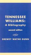Tennessee Williams A Bibliography cover