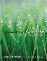 Fundamentals of Investments cover