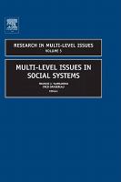 Multi-Level Issues in Social Systems cover