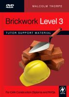 Brickwork Level 3 Tutor Support Material cover