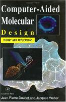 Computer-Aided Molecular Design Theory and Applications cover
