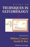 Guide to Techniques in Glycobiology cover