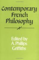 Contemporary French Philosophy cover