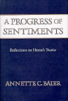 A Progress of Sentiments: Reflections on Hume's Treatise cover