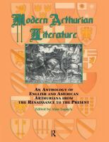 Modern Arthurian Literature: An Anthology of English and American Arthuriana from the Renaissance to the Present cover