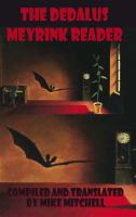 The Dedalus Meyrink Reader cover
