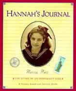 Hannah's Journal The Story of an Immigrant Girl cover