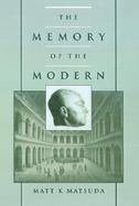 The Memory of the Modern cover