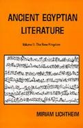 Ancient Egyptian Literature, a Book of Readings The New Kingdom (volume2) cover