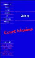 Sidney Court Maxims cover