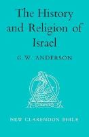 History and Religion of Isreal: New Clarendon Bible, Old Testament cover