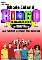 Rhode Island Bingo Biography Edition cover