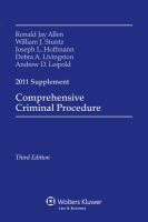 Comprehensive Criminal Proced. -11 Supplement cover