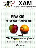 Praxis II Psychology Sample Test cover