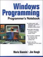 Windows Programming Programmer's Notebook cover