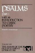 Psalms, Part I With an Introduction to Cultic Poetry cover