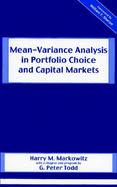 Mean-Variance Analysis in Portfolio Choice and Capital Markets cover